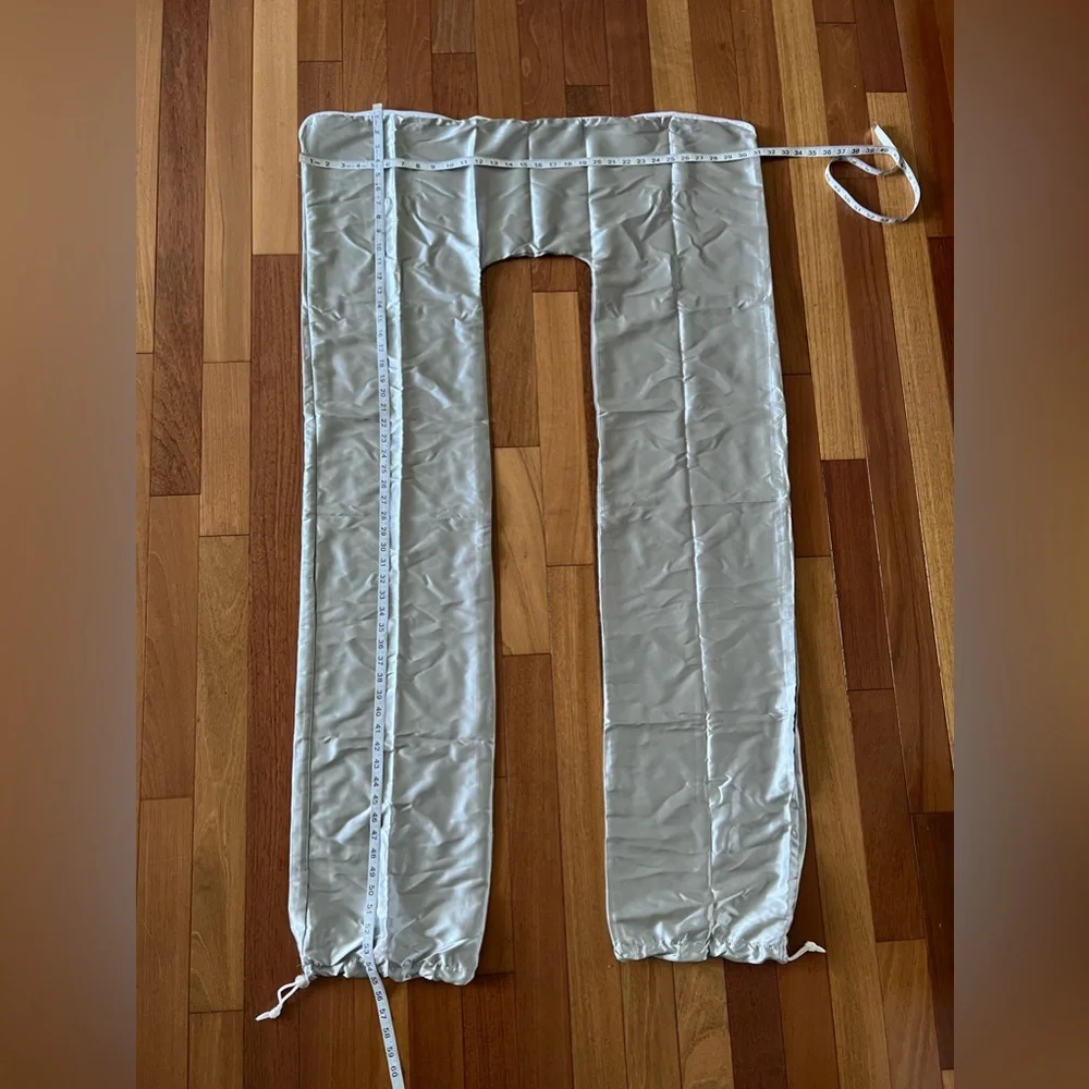 Maternity pillow case Satin grey
